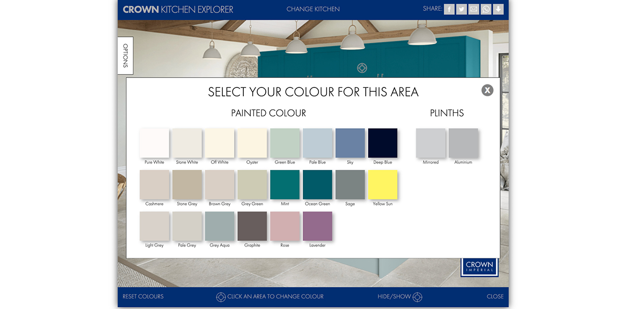 Crown sales kitchen paints
